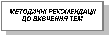 Підпис: МЕТОДИЧНІ РЕКОМЕНДАЦІЇ 
ДО ВИВЧЕННЯ ТЕМ
